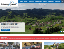 Tablet Screenshot of holdener-sport.ch